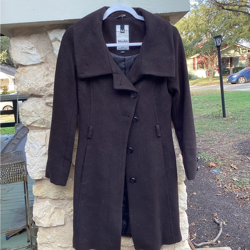 Black Rivet Women's Brown Coat